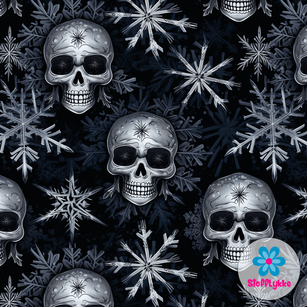 Snow Skull - French Terry