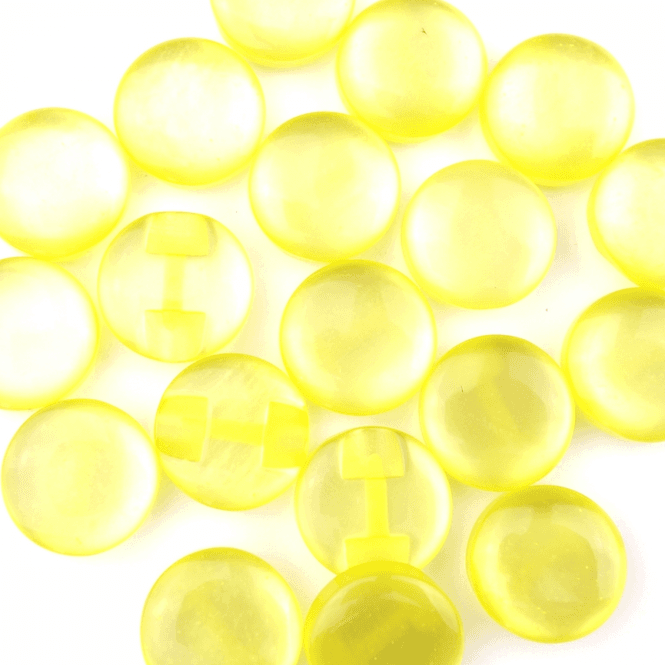 Hovedbilde Candy Gul - 11 mm Resin Knapp
