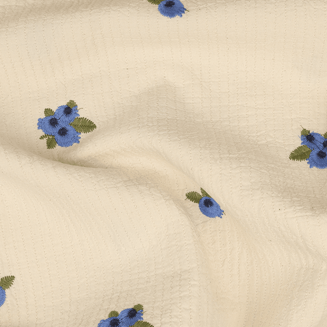 Hovedbilde Blueberry - Brodert Musselin