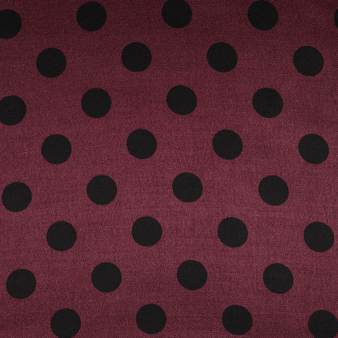 Hovedbilde Dots Bordeaux - Viskosesateng