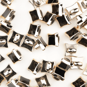 Hovedbilde Square Sort - 8 mm Resin Knapp