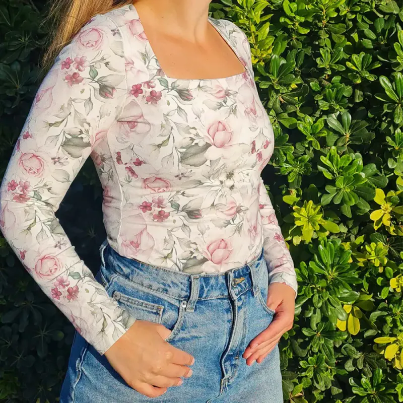 Olivia Square Neck Top - Anna Marie