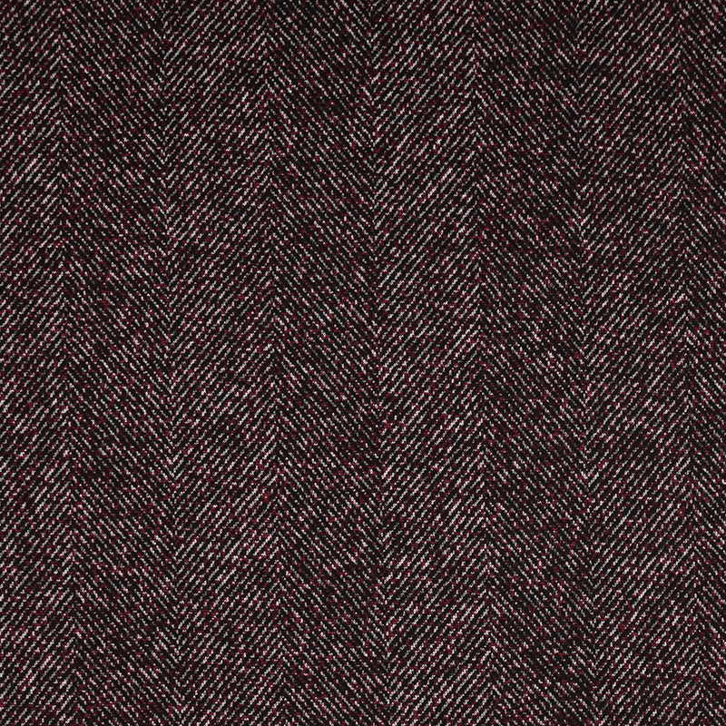 Bordeaux Herringbone - Jaqcuard