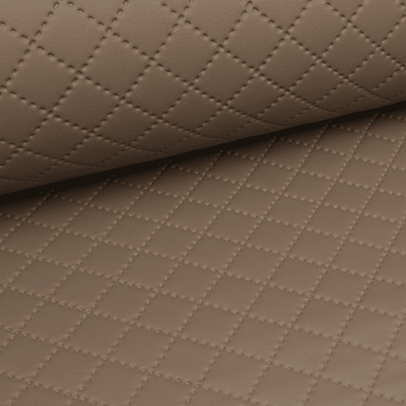 Taupe Mini Diamond - Quiltet Skai