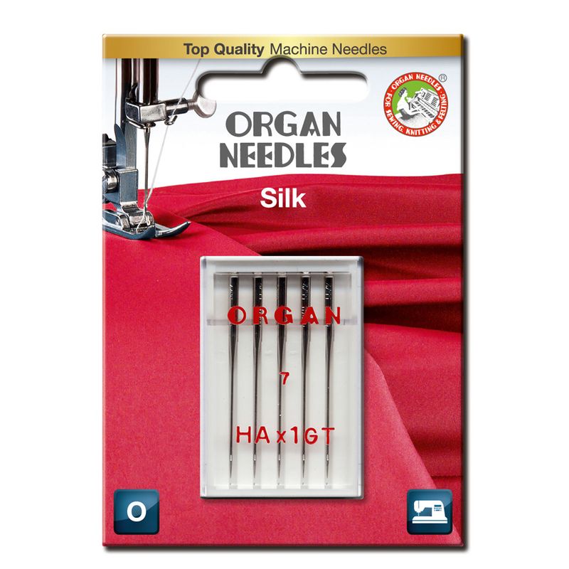 Organ Symaskinnåler Silke HAx1GT 55 5pk