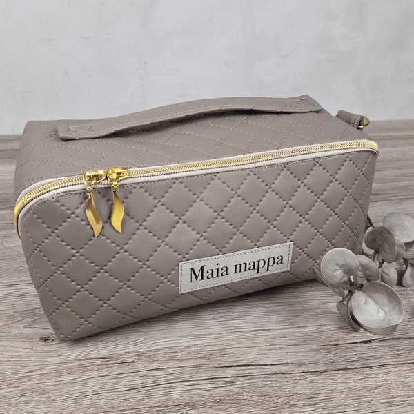 Maia Mappe Pakke - Taupe Quilt