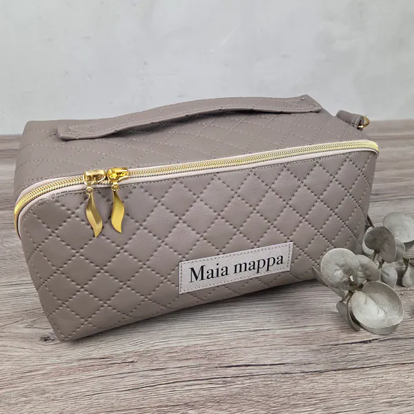 Maia Mappe Pakke - Taupe Quilt