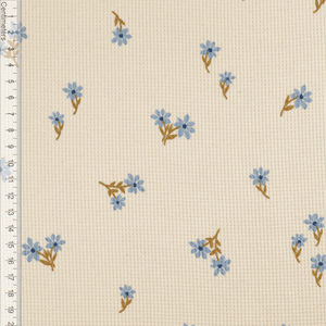 Hovedbilde Blue Fleur - Waffle Jersey