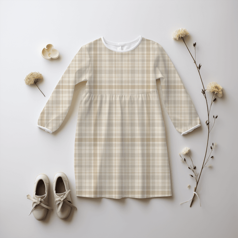 Natural Checks - French Terry