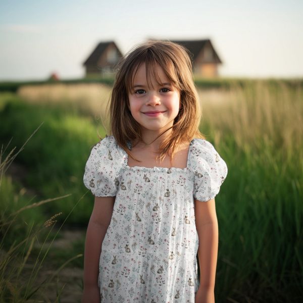 Flower Bunny - Musselin