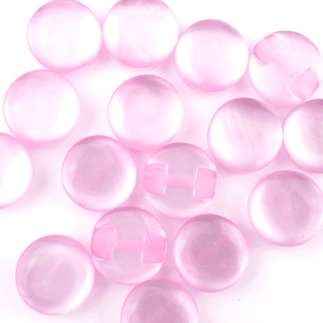 Hovedbilde Candy Lys Rosa  - 11 mm Resin Knapp