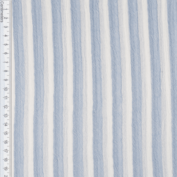 Stripeduo Bl&aring; - Musselin