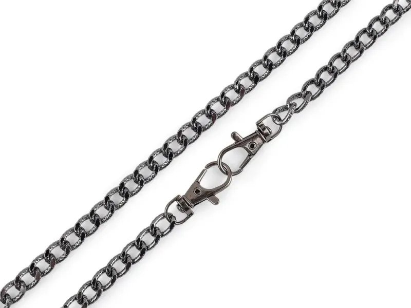 Veskekjede Gunmetal - 120 cm