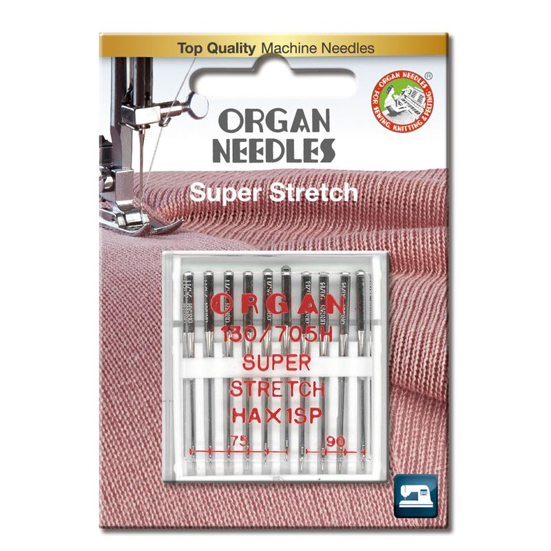 Organ Overlocknåler Superstretch HAx1SP 75-90 10pk