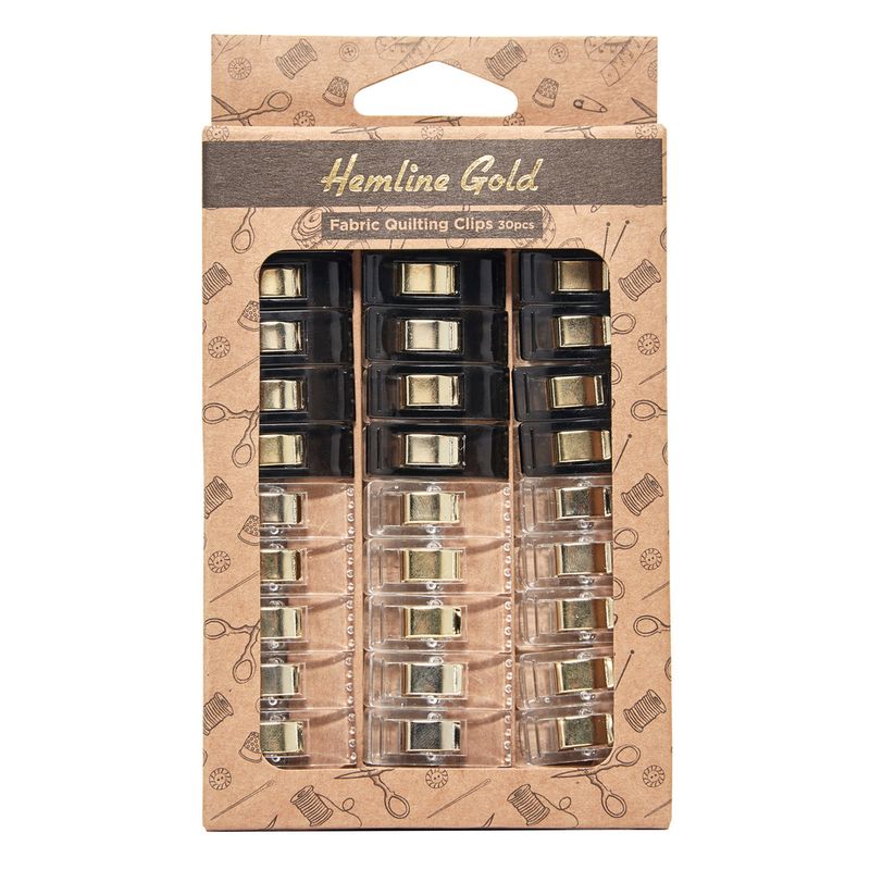 Wonderclips 30 stk - Hemline Gold