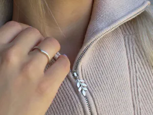 Hovedbilde Leaf Charm S&oslash;lv - 12mm&nbsp;x 24mm