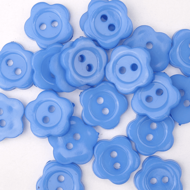 Hovedbilde Marabella Himmelblå - 13 mm Plast Knapp