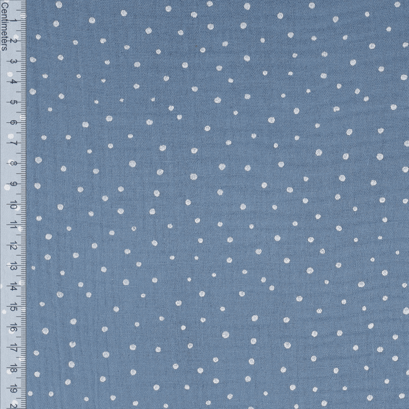 Dots Himmelblå - Musselin