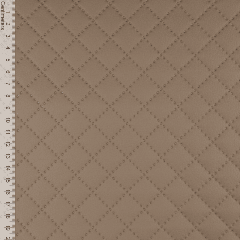 Taupe Mini Diamond - Quiltet Skai