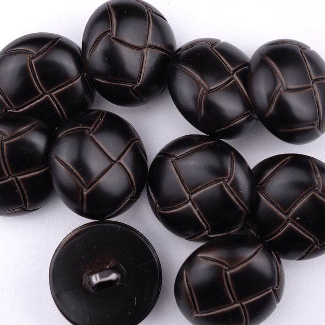 Hovedbilde Pattern Mørk Brun - 18 mm Imitert Skinn Knapp