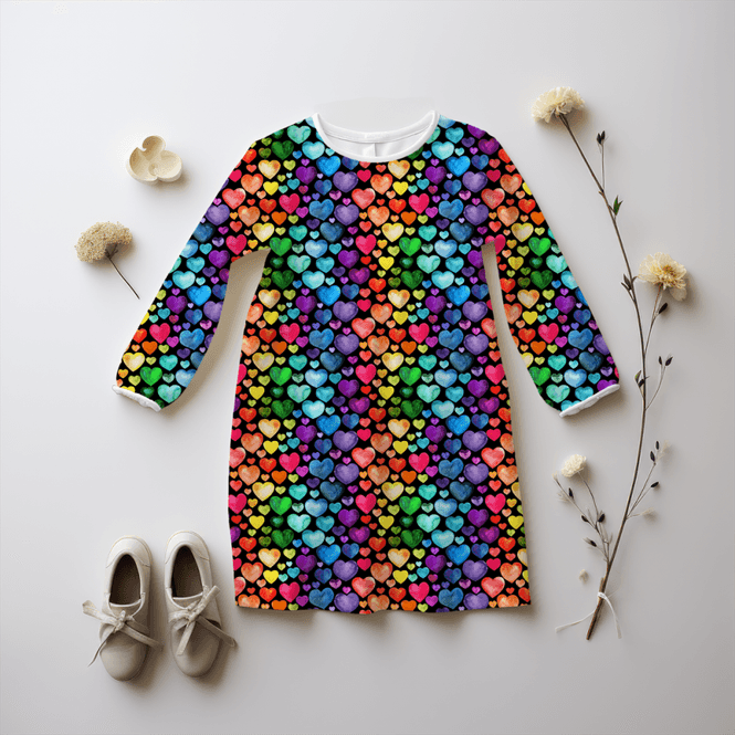 Hovedbilde Watercolour Hearts - Jersey