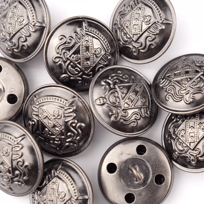 Hovedbilde Siegfried Antikk Sølv - 20 mm Metall Knapp