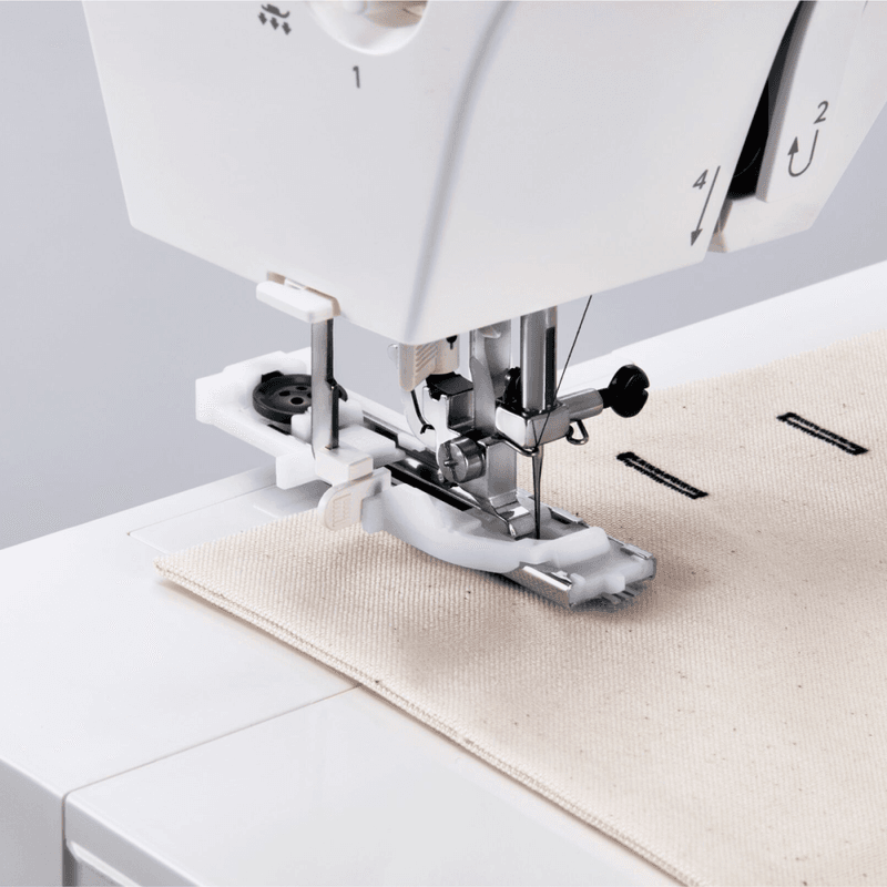 Janome 1522 Blue Grey m/Trykkfotpakke og bøttehattmønster
