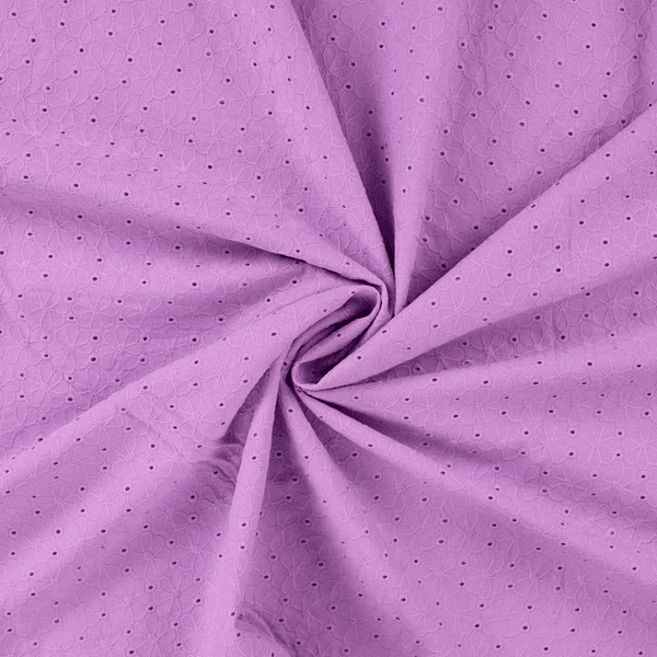 Celine Lilac - Cotton Embroidery