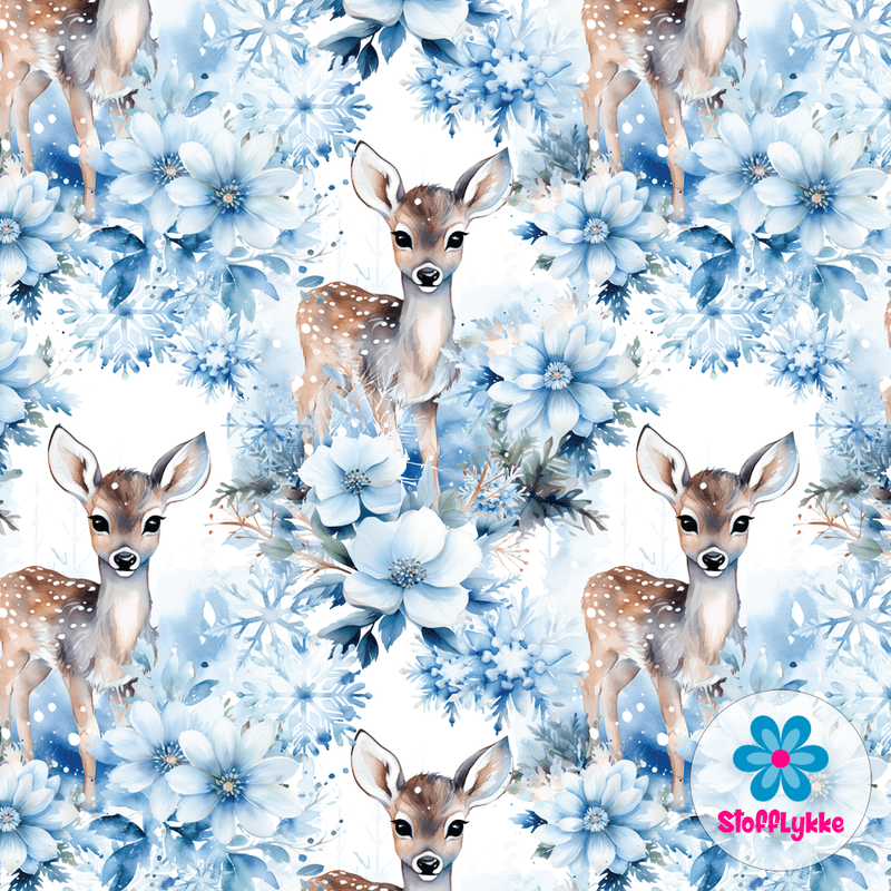 Winter Flower Deer - Jersey