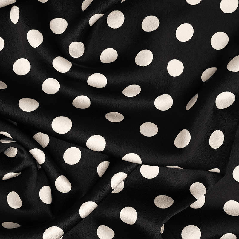 Dots Sort - Viskosesateng