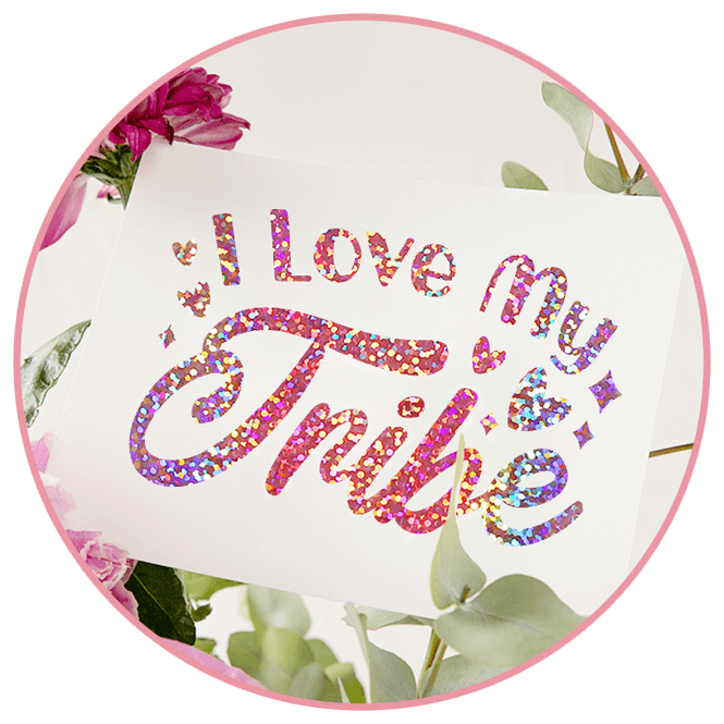Hovedbilde Holographic Sparkle Dekorvinyl - Rose Gold 30x30cm
