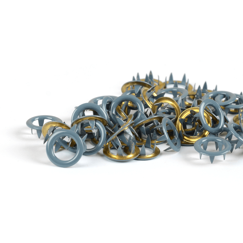 Dusk Blue TD metalltrykknapper - 10 stk