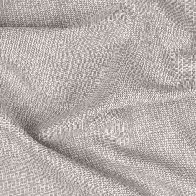 Hovedbilde Pinstripe Lys Grå - Lin/Bomull