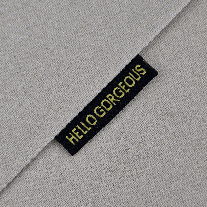 Hovedbilde HELLO GORGEOUS - Sort merkelapp 5 stk