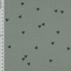 Hovedbilde Sweethearts Dusty Green - Musselin