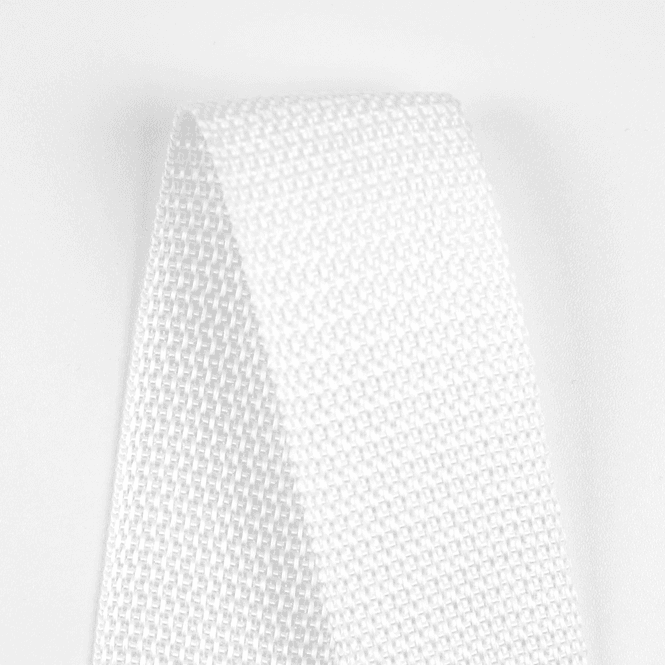 Hovedbilde Hvit - Vevd Bånd Polyester 40 mm (550)
