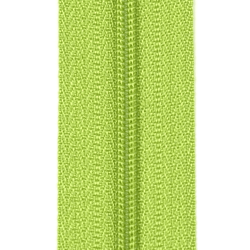Lime - Glidelås metervare 4mm