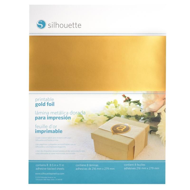Silhouette Printable Gold Foil Sticker