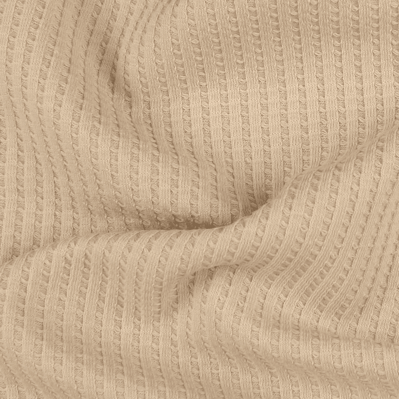 Almond - Waffle Jersey
