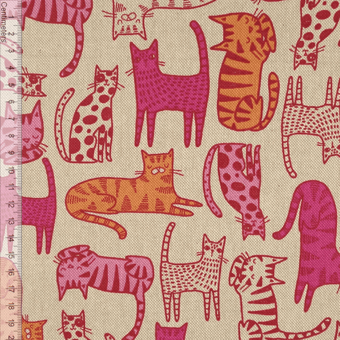 Hovedbilde Cat Life Pink - Kanvas
