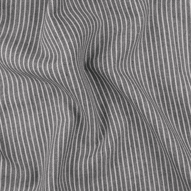 Hovedbilde Grå Striper - Polycotton