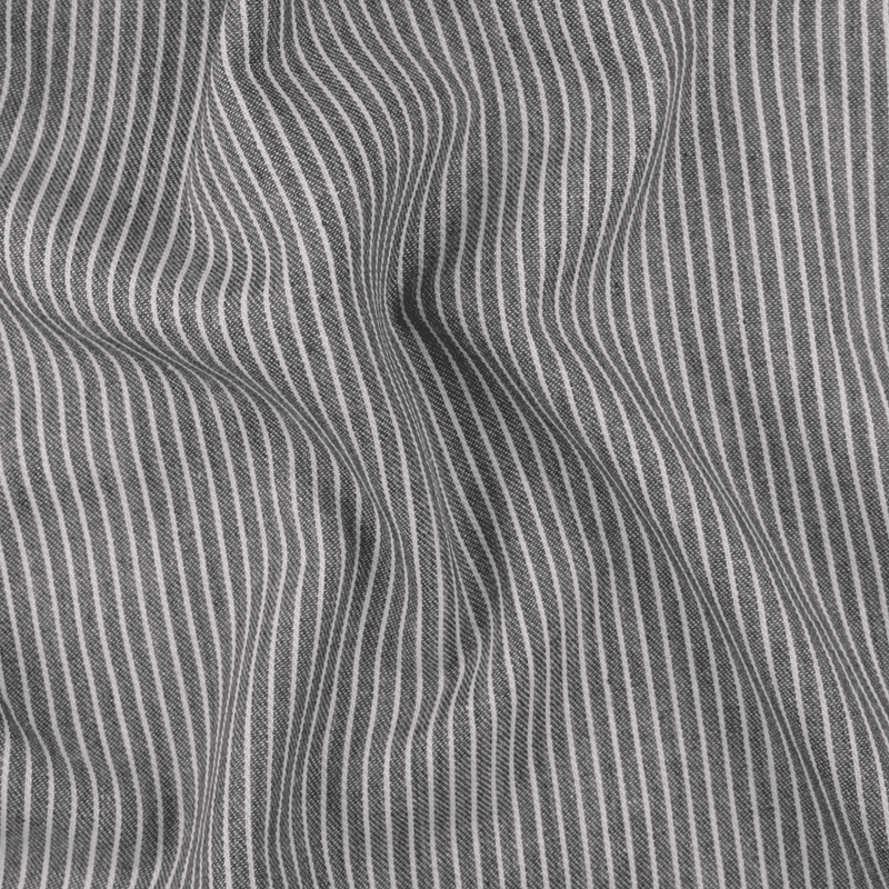 Grå Striper - Polycotton
