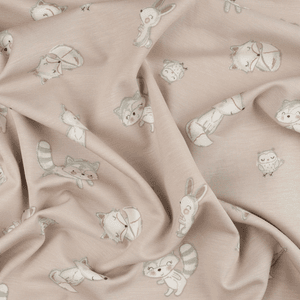 Hovedbilde Skogsdyr Sand - Bambusjersey