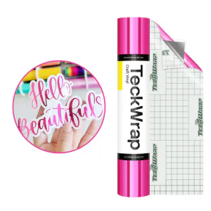 Hovedbilde Bubble Free Mirror Chrome Dekorvinyl - Royal Pink 30x30cm