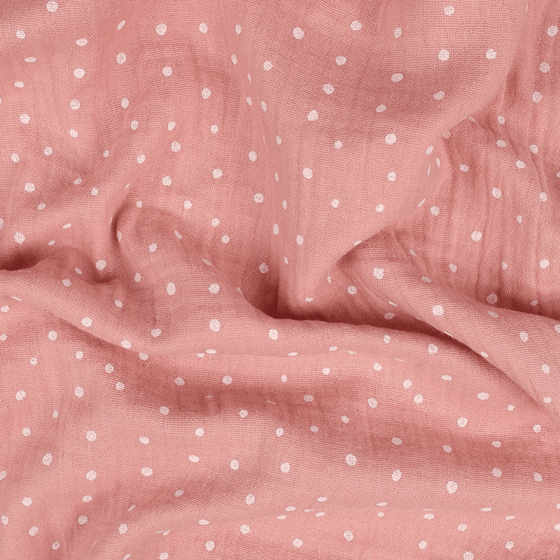 Dots Rose - Musselin