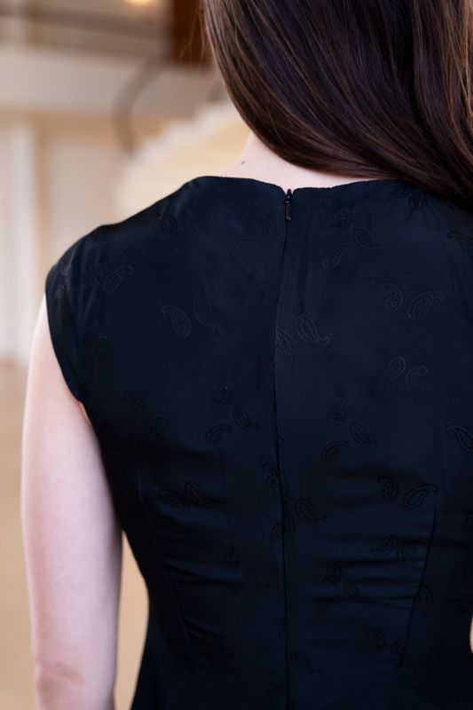 Slash Dress x Cap Sleeves - Puff and Pencil