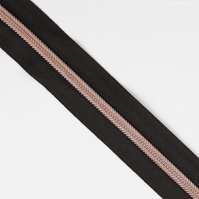 Hovedbilde Sort/Rosegull - 3 m Nylon Glidelås #5