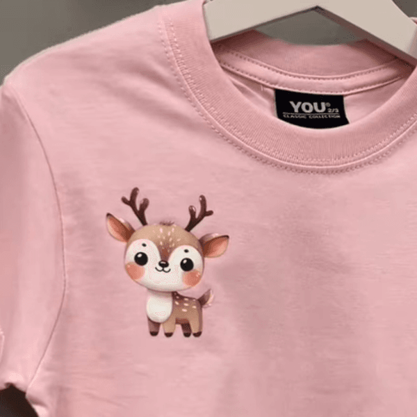 DTF trykk: S&oslash;te dyr 15x15cm