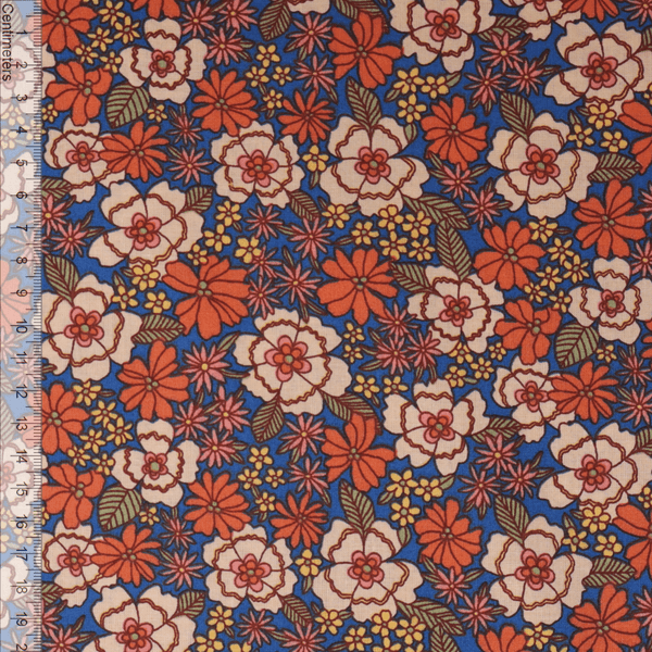 Safirblomst - Fast Bomull