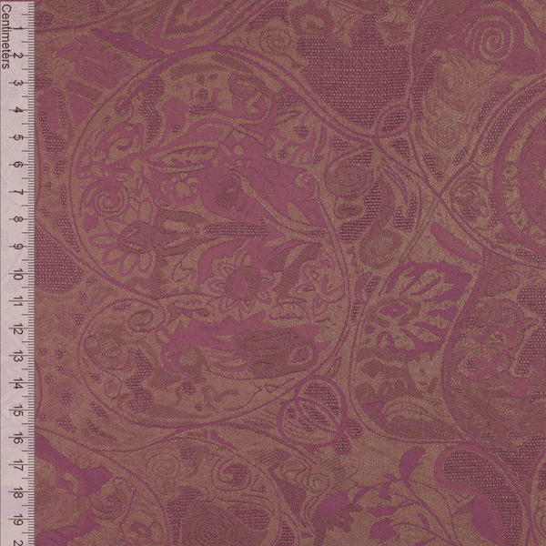 Camille Changeant Old Pink - Viskose/Silke Jacquard